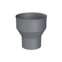 ALU ENKELWANDIG VERLOOPSTUK Ø 100/110