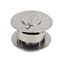 DW INOX REEKS MF TREKKAP + LUIK Ø 100