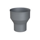 ALU ENKELWANDIG VERLOOPSTUK Ø 100/150