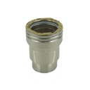 DW INOX REEKS MF AANSL DUBBEL - DUBBEL Ø 200