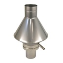 DW INOX REEKS MF DEFLECTORKAP Ø 300