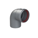 SYST VENTOUSE ALU 1,5 MM COUDE 90° Ø 80