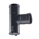 CARBONSTAAL ZWART 1.2 MM T90° + HERM DOP Ø 80