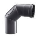 CARB ST ZW 1.2 MM B + LUIK 90° Ø 100 2 STUKS