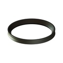 CARBONSTAAL ZWART 1.2 MM SILICONERING Ø 100