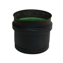 GESL ROOKAFVOER MAT ZWART DOP Ø 80