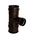 GESL ROOKAFV MAT ZWART Ø 100/80/100 T90° + DOP