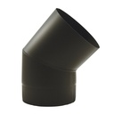 EMAILLE 1.2 MM MAT NOIR Ø 125 COUDE 45°