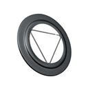 EMAILLE 1.2 MM MAT NOIR Ø 125 ROSACE