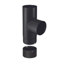 EMAIL 1.2 MM MAT ZWART Ø 180 T-90° + DOP