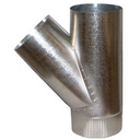 GALVA ENKELWANDIG T-STUK 45° Ø 131