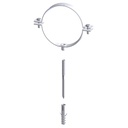 BRIDE MURALE BLANC AVEC TIGE M8 Ø 150