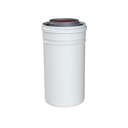 GESL ROOKAFV ALU 80/125 500 MM