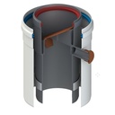 GESL ROOKAFV ALU/ALU KEERKLEP 80/125