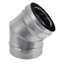 CLV OVERDR. BOCHT 45° 180/250 INOX/ALUZINK